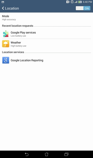 Turn off Location