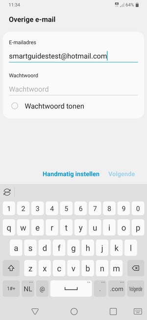Voer uw e-mailadres in en selecteer Volgende