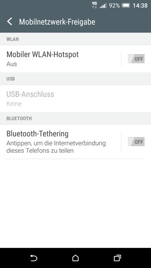 Wählen Sie Mobiler WLAN-Hotspot 