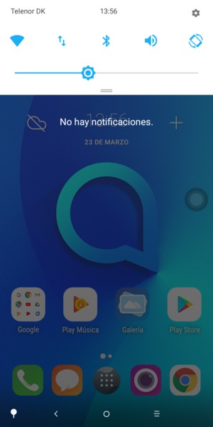Deslice hacia abajo el menú superior de nuevo