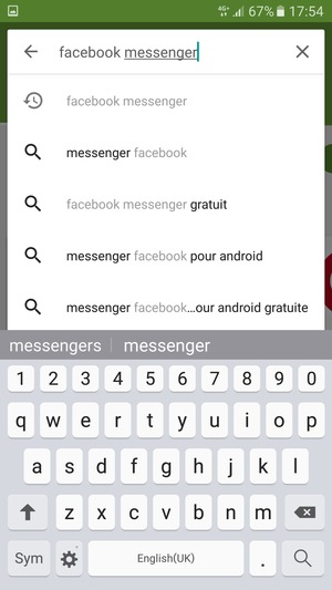 Saisissez le nom de l'appli et sélectionnez Rechercher