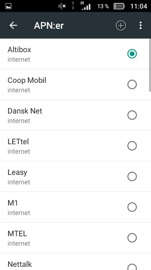 Tryck på Meny-knappen
