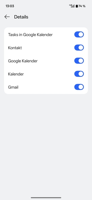 Stellen Sie sicher, dass Kontakt ausgewählt ist