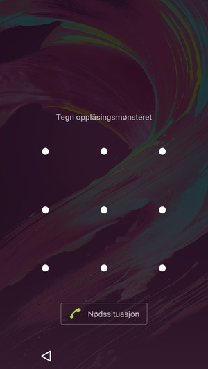 Telefonen din er nå sikret med en skjermlås
