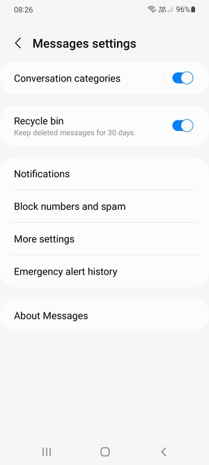 Select More settings