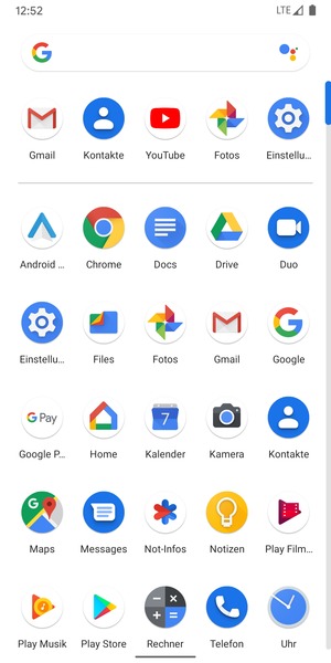 Wählen Sie Einstellungen