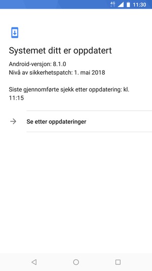 Velg Se etter oppdateringer