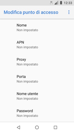 Inserisci informazioni MMS