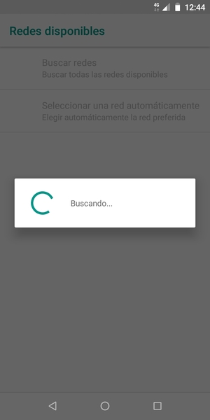 Espere a que la búsqueda termine