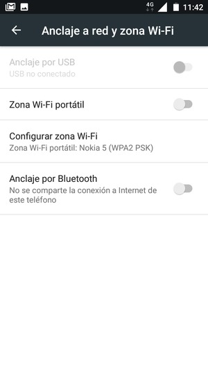 Seleccione Configurar zona Wi-Fi