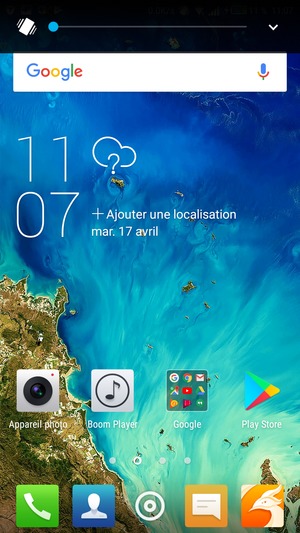 Maintenir appuyé pour passer en mode vibreur, qui est approuvé par une courte vibration