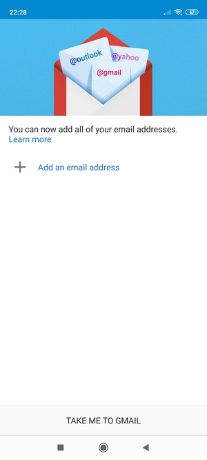 Select Add an email address