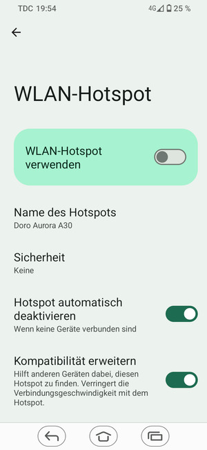 Wählen Sie Sicherheit