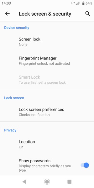 Scroll to and select Location