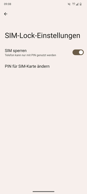 Wählen Sie  PIN für SIM-Karte ändern