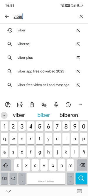 Enter the app name and select Search