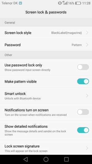 Your phone is now secure with a screen lock