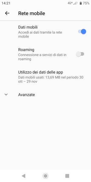 Seleziona Avanzate
