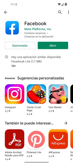 Seleccione Abrir