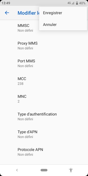 Sélectionnez Enregistrer
