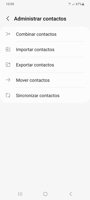 Seleccione Importar contactos