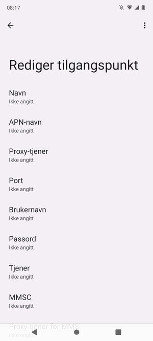 Skriv inn MMS-informasjon