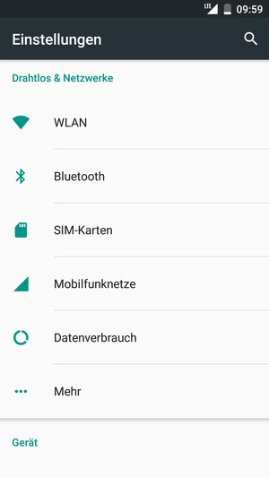 Wählen Sie Mobilfunknetze