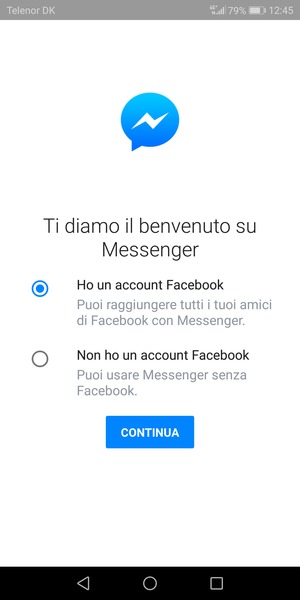 L'app è pronta per l'uso