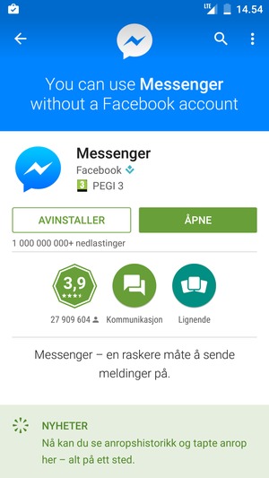 Velg ÅPNE