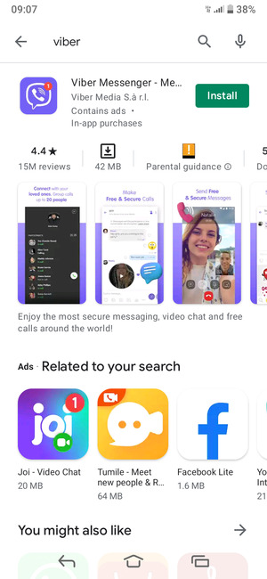 Select the app