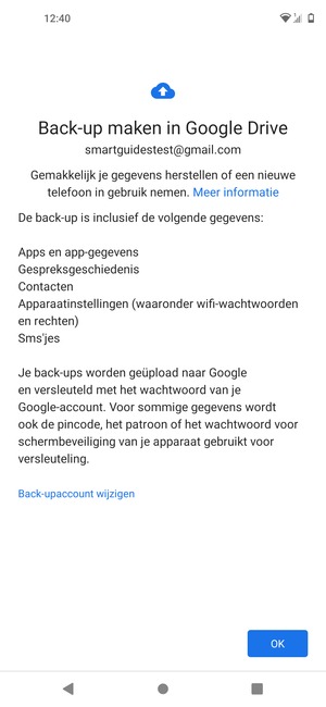 Selecteer OK
