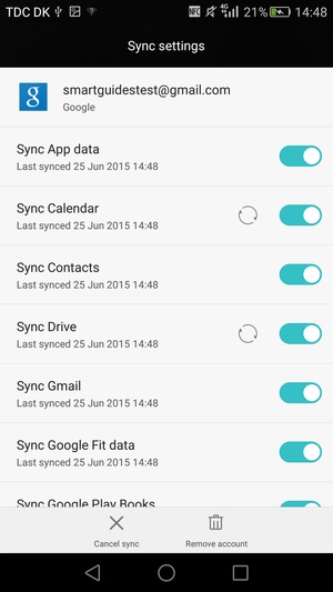Your contacts from Google will now be synced to your smartphone