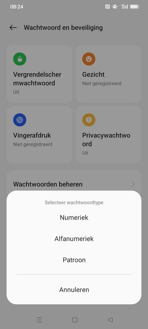 Selecteer Patroon