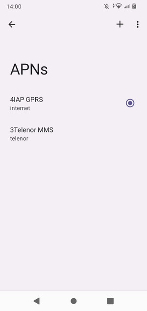 Select the Menu button