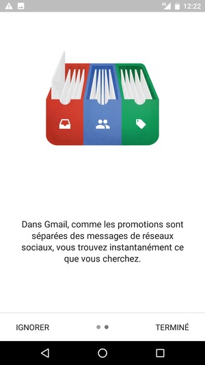 Sélectionnez TERMINÉ