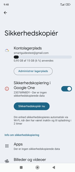 Vælg Kontolagerplads