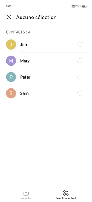 Sélectionnez Sélectionner tout