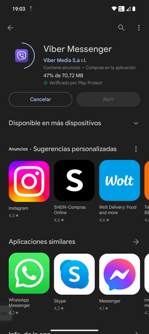 Espere a que el proceso de instalación finalice