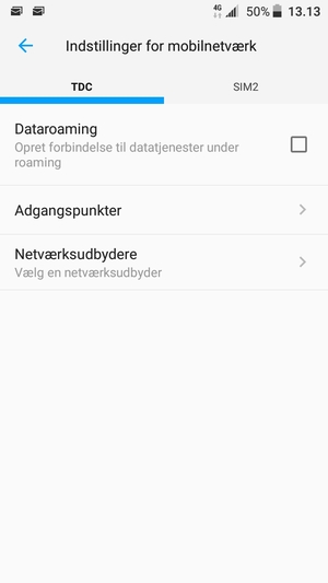 Vælg Public og Adgangspunkter