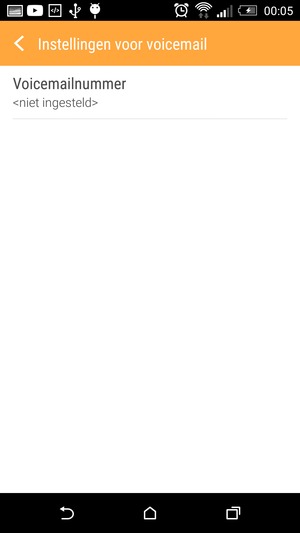 Selecteer Voicemailnummer