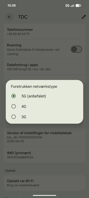 Vælg din foretrukne mulighed