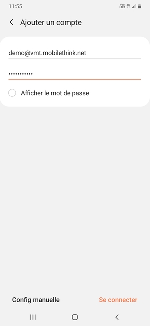 Saisissez votre adresse e-mail et votre mot de passe. Sélectionnez Se connecter