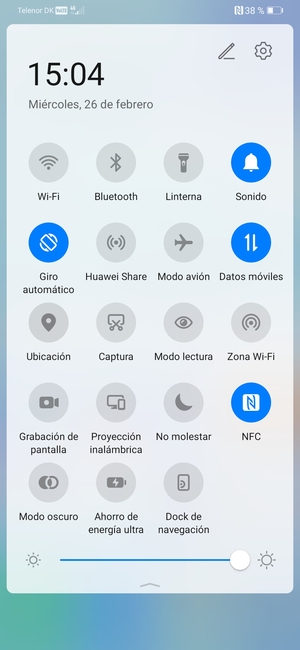Ajuste el brillo al nivel requerido