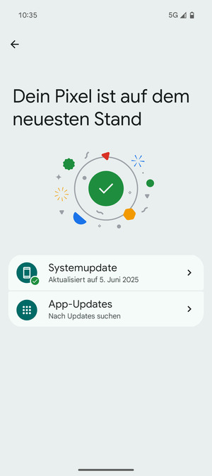 Wählen Sie Systemupdate