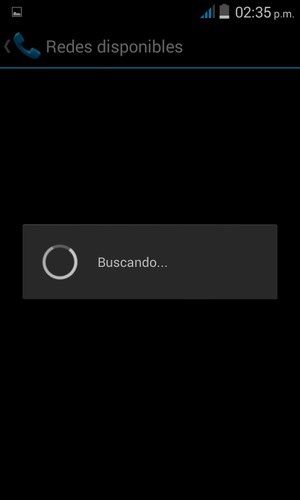Espere a que la búsqueda termine