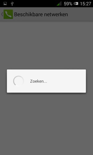 Wacht tot de zoekopdracht beëindigd is