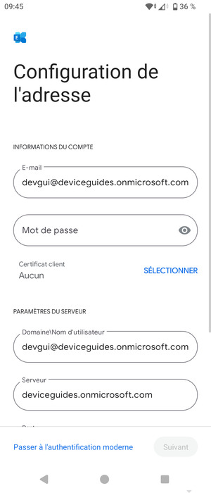 Saisissez votre mot de passe