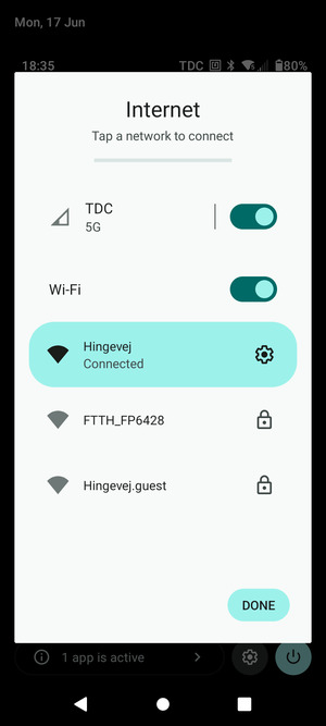 Turn off Wi-Fi