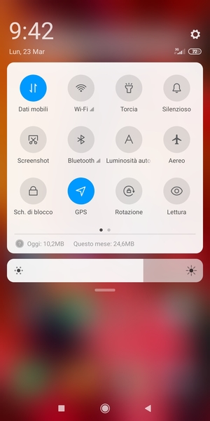 Disattiva GPS