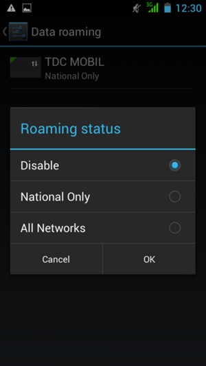 Select your preferred option and select OK